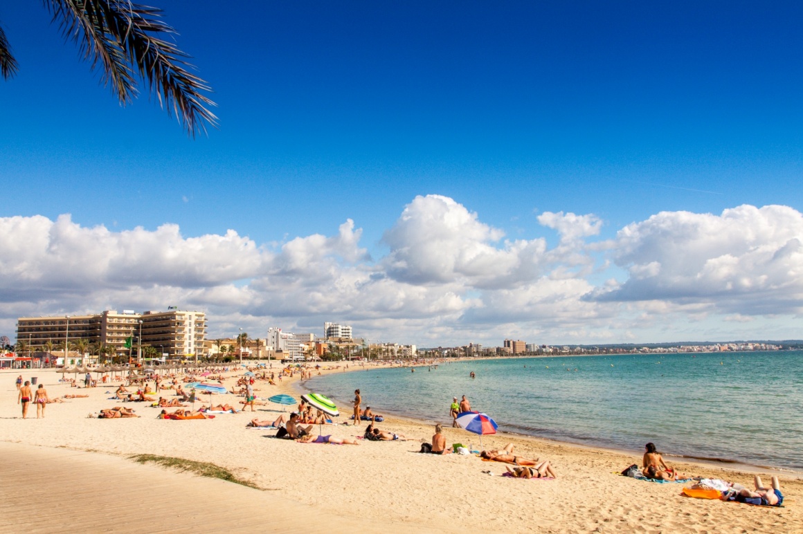 'Platja de Palma Beach, Mallorca, Balearic Islands, Spain' - Mallorca